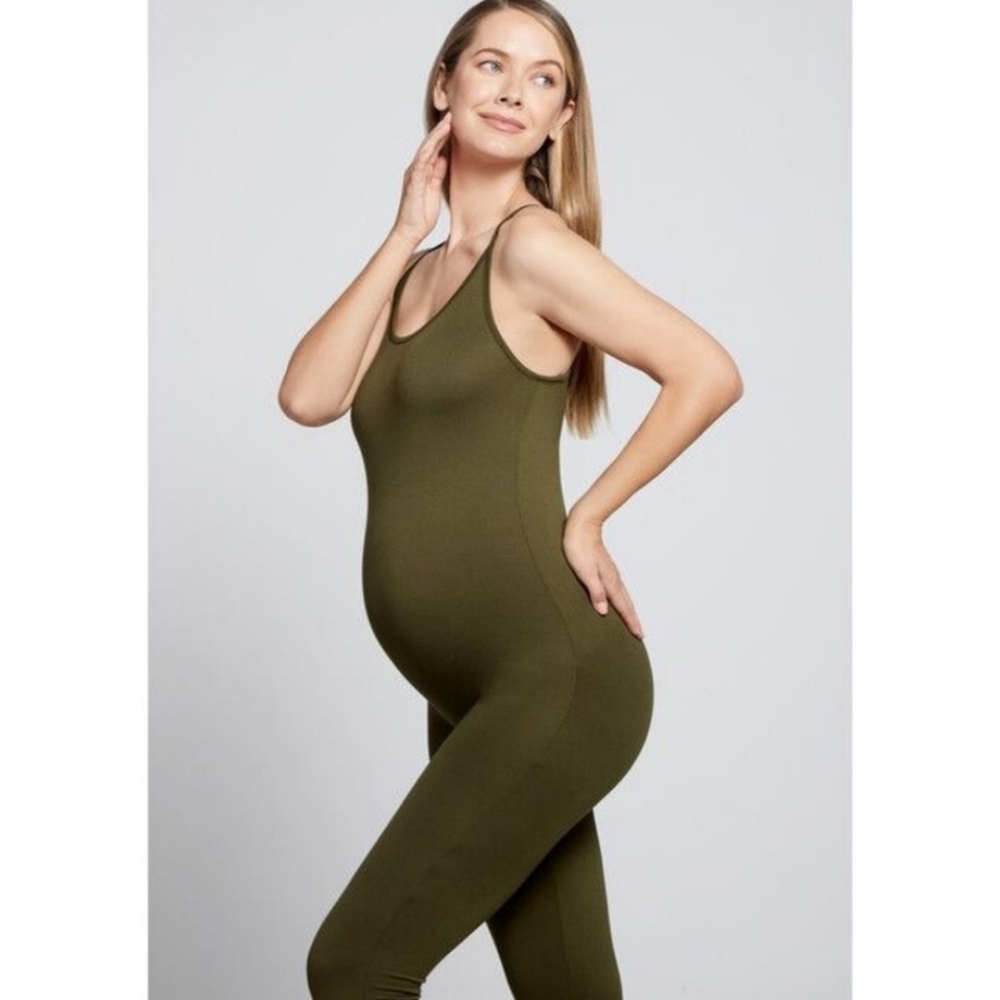 BumpSuit | The Kate Maternity Jumpsuit in Olive Size Extra Small